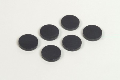 Magnet 850/26 průměr 2,6 cm černý 12ks RON