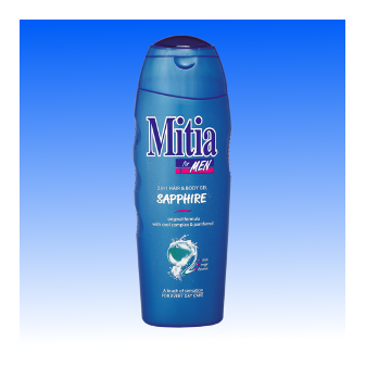 Sprchový gel for men, 400 ml, Sapphire, hair and body Mitia