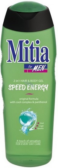 Sprchový gel for men, 400 ml, SPEED Energy, hair and body Mitia