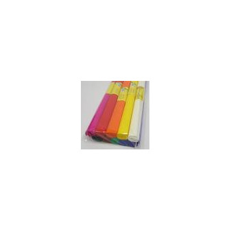 Krepový papír MIX  10 barev 0,5x2m 28 g/m2
