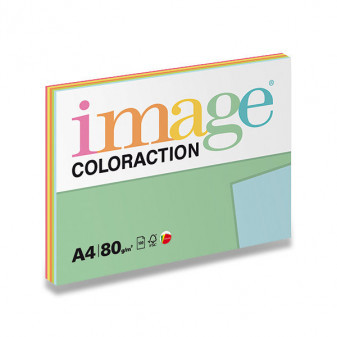 Barevné papíry IMAGE Mix pastelový, A4, 80g, 5x20 listů