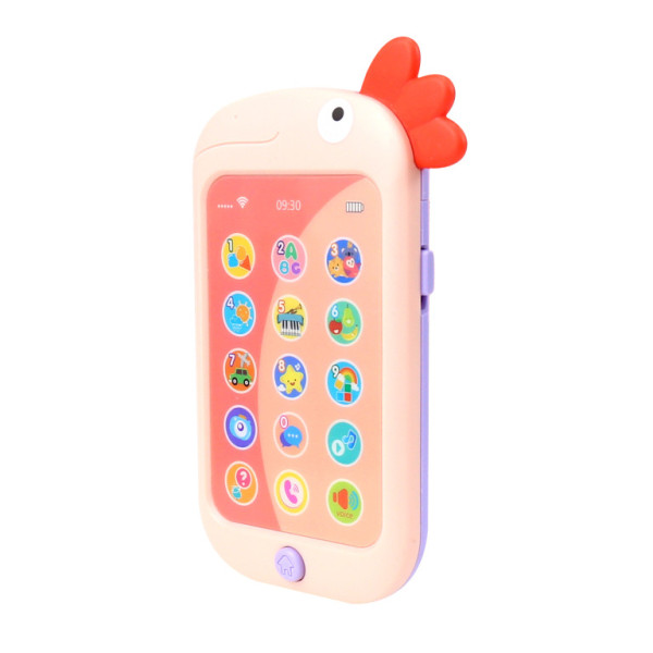 Aga4Kids Dětský telefon Kohout Růžový