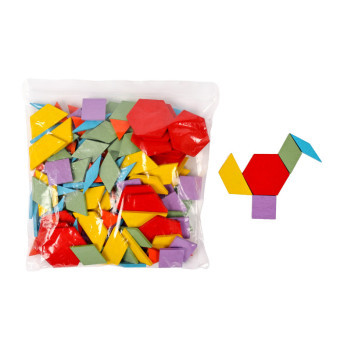 Aga Dřevěná skládačka geometrické tvary