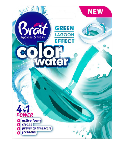 Zasłona WC Brait Color Water 40g Green Lagoon