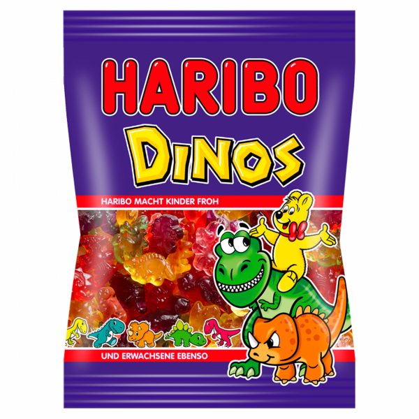 Haribo Dinosaurier želé cukrovinky s ovocnými příchutěmi 200g