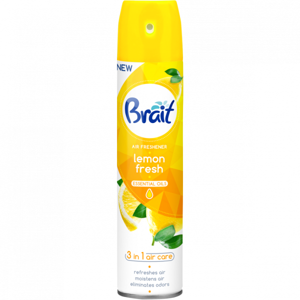 BRAIT osvěžovač vzduchu 300ml Svěží citrón - Lemon Fresh