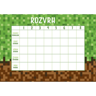 Rozvrh hodin Kostky
