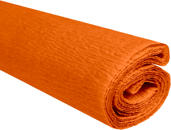 Krepový papír oranžový 0,5x2m C06 28 g/m2