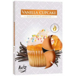 Vonná čajová svíčka Muffiny vanilka 6 ks v krabičce P15-202