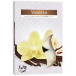 Świeca zapachowa do herbaty Vanilla 6 szt w pudełku P15-67