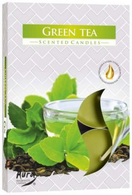 Świeca zapachowa herbata zielona herbata 6 szt. w pudełku P15-83
