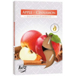 Świeca zapachowa Jabłko - Cynamon 6 szt w pudełku P15-87
