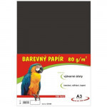 Papier kolorowy A3 100 szt 80g czarny