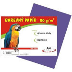 Papier kolorowy A4 100 szt 80g fioletowy