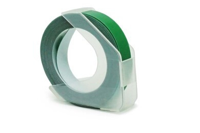 Alternatiivní páska Dymo Omega S0898160, 9 mm x 3 m, bílý tisk/zelený podklad