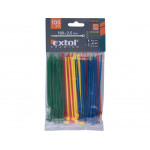 pásky stahovací barevné, 100x2,5mm, 100ks, (4x25ks), 4 barvy, nylon PA66