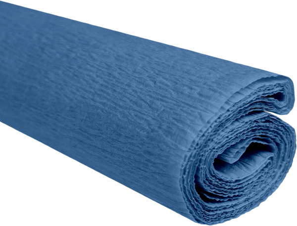 Krepový papír holubí modř 0,5x2m C22 28 g/m2