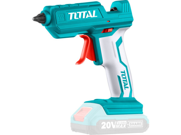 Pistole tavná lepicí AKU 20V Li-ion, 11,2mm, bez baterie a nabíječky