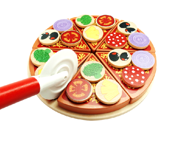 Aga4Kids Dřevěná krájecí pizza