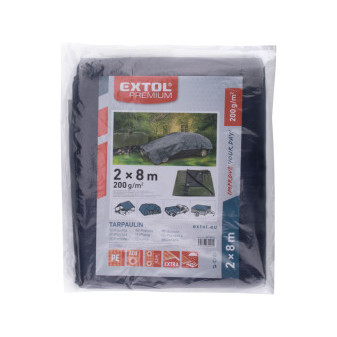 POŠK. OBAL plachta PE nepromokavá extra silná 200g/m2, 2x8m, PE