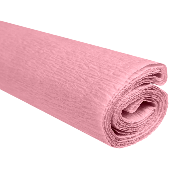 Krepový papier púdrovo ružový 0,5x2m C12 28 g/m2