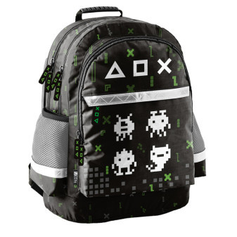 Paso Školní set tříkomorový batoh + vak na záda Game