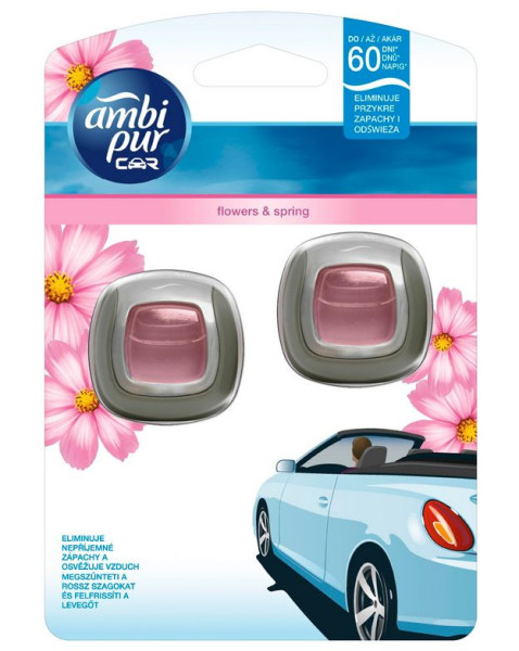 Osvěžovač vzduchu AmbiPur Car 2x2ml Jaguar Flowers & Spring