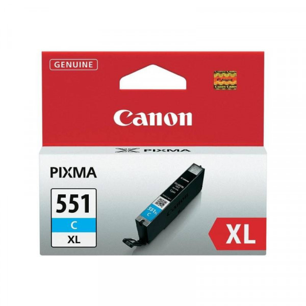 Canon CLI-551 XL C oryginalny błękitny wkład do Pixma iP7250, MG5450, MG6350 duży