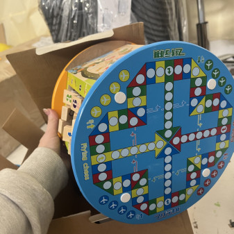 Aga4Kids Dřevěná motorická kostka 7v1 DZ835