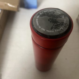 Aga Termoska s teploměrem 500 ml Červená 2DAZ164