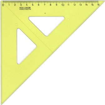 Pravítko trojúhelník s ryskou barevný MFP
