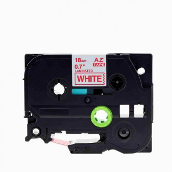 Alternativní páska Brother TZ-242 / TZe-242, 18mm x 8m, červený tisk / bílý podklad