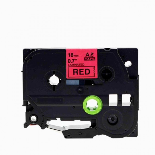 Alternativní páska Brother TZ-441 / TZe-441, 18mm x 8m, černý tisk / červený podklad