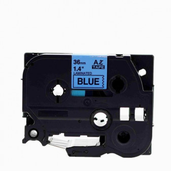 Alternativní páska Brother TZ-561 / TZe-561, 36mm x 8m, černý tisk / modrý podklad