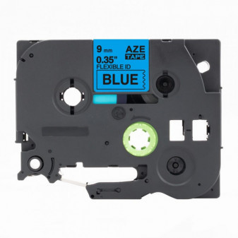 Alternativní páska Brother TZ-FX521/TZe-FX521 9 mm x 8 mm černý tisk/modrý podklad