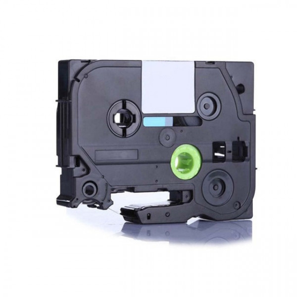 Alternativní páska Brother TZ-S711 / TZe-S711, 6mm x 8m, extra adhesivní černý tisk / zelený pod