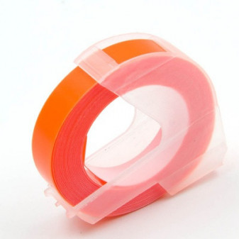 Alternatiivní páska Dymo Omega A0898270, 9 mm x 3 m, bílý tisk/fluorescenční oranžový podklad