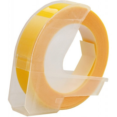 Dymo Omega Alternative Tape S0898170, 9mm x 3m, biały nadruk/żółty spód