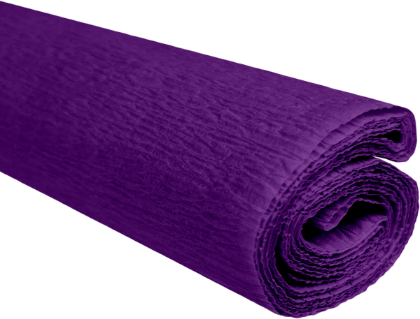 Krepový papír fialový 0,5x2m C19 28 g/m2