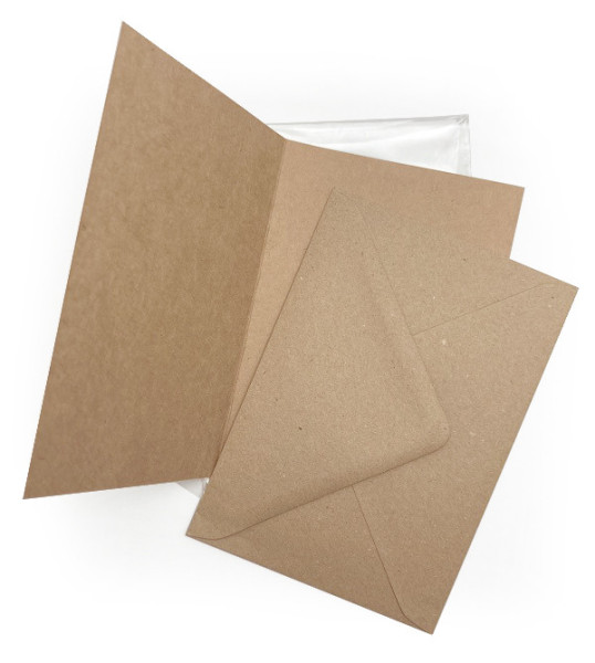Kartka BeBechy - papier makulaturowy - Czterolistna koniczyna