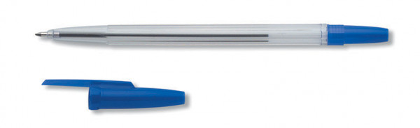 Kuličkové pero Record 54-1 jednorázové, modrá náplň , A3780