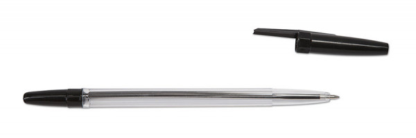 Długopis Record 54-1 jednorazowe, czarny wkład, A3781