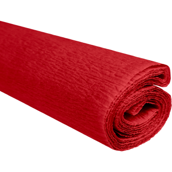 Papier krepowy czerwony 0,5x2m C08 28g/m2