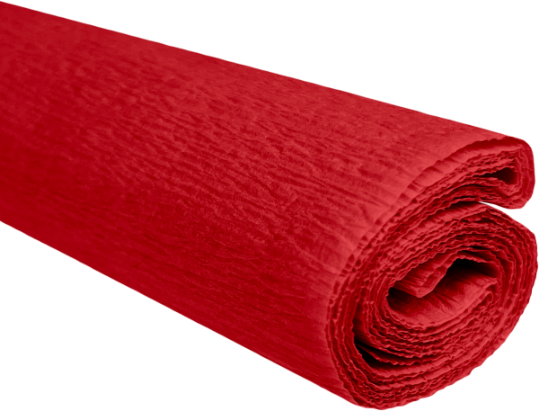 Krepový papír červený 0,5x2m C08 28g/m2