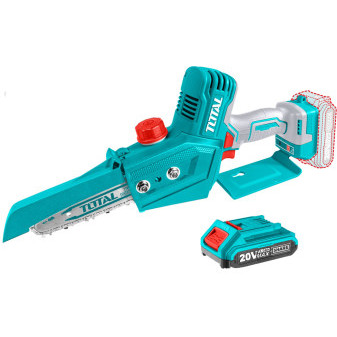 Řetězová pila AKU, mini, 20V LI-ION, Brushless, 1ks baterie, 1ks nabíječky
