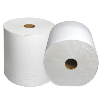 Ručníky papírové v roli  MAXI 19 cm bílé 2 vrstvé celulóza AUTOCUT