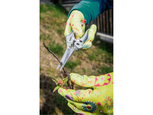 rukavice záhradné polyesterové, polomáčané v nitrile, veľkosť 9'
