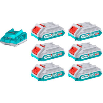 Sada baterií a nabíječky, 20V Li-ion, 2000mAh, industrial