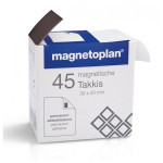Magnesy samoprzylepne Magnetoplan Takkis 30 x 20 mm (45 szt.)