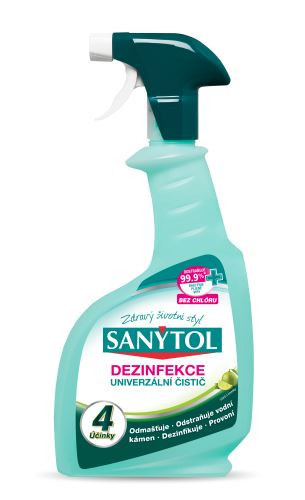 Sanytol dezinfekce - univerzální čistič sprej 4 účinky, 500ml